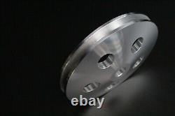 SBC Small Block Chevy 283 327 350 400 Aluminum Long Water Pump LWP Pulley Kit