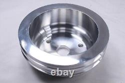 SBC Small Block Chevy 283 327 350 400 Aluminum Long Water Pump LWP Pulley Kit
