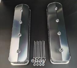 SBC Small Block Chevy 305-350 Center Bolt Aluminum Valve Cover & 14 Air Cleaner