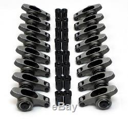 SBC Small Block Chevy 327 350 400 Stainless Roller Rocker Arms 1.6 Ratio 3/8