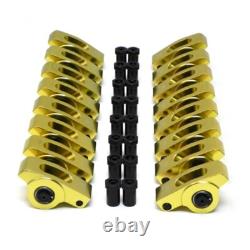 SBC Small Block Chevy 350 400 Aluminum Roller Rocker Arms 7/16 Stud 1.5 Ratio