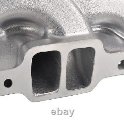 SBC Small Block Chevy 350 Dual Plane Polished Aluminum Intake Manifold 1955-95