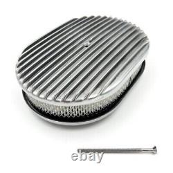 SBC Small Block Chevy 350 Tall Full Finned Polished Aluminum Engine Dress Up Kit