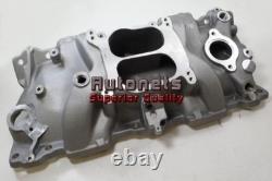 SBC Small Block Chevy Aluminum Dual Plane Spread Bore Intake Manifold 305 350