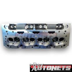 SBC Small Block Chevy Angled Plug Cast Aluminum Cylinder Head 64cc 2.02 / 1.6