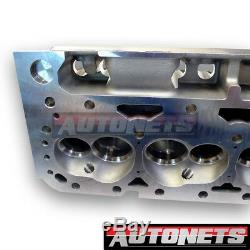 SBC Small Block Chevy Angled Plug Cast Aluminum Cylinder Head 64cc 2.02 / 1.6