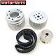 SBC Small Block Chevy Billet Aluminum Gilmer Belt Drive Pulley Kit 305 350 400