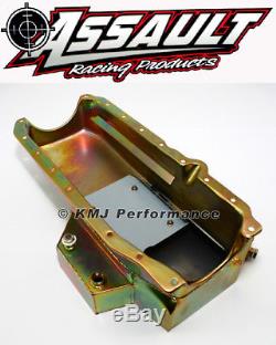 SBC Small Block Chevy Champ Style Zinc Oil Pan 8QT 86+ 1 Piece Rear Main Vortec