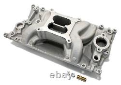 SBC Small Block Chevy Dual Plane Vortec Air Gap Aluminum Intake Manifold 350