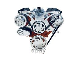 SBC Small Block Chevy Serpentine Pulley Conversion Kit ALT A/C 283 350 400