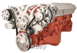 SBC Small Block Chevy Serpentine Pulley Conversion Kit ALT A/C 283 350 400