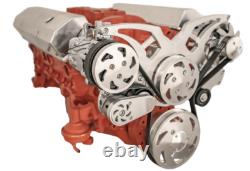 SBC Small Block Chevy Serpentine Pulley Conversion Kit ALT A/C 283 350 400