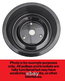 SBC Small Block Chevy Serpentine Pulley Conversion Kit ALT A/C 283 350 400 BLK