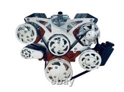 SBC Small Block Chevy Serpentine Pulley Conversion Kit ALT PS AC 283 350 400