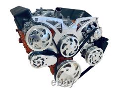 SBC Small Block Chevy Serpentine Pulley Conversion Kit ALT PS AC 283 350 400