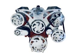 SBC Small Block Chevy Serpentine Pulley Conversion Kit ALT PS A/C 283 350 400