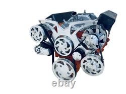 SBC Small Block Chevy Serpentine Pulley Conversion Kit ALT PS A/C 283 350 400