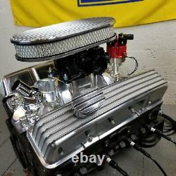 SB Chevy 15 Finned AC Engine Dress Up Kit Tall Valve Covers Breathers 283 350 8