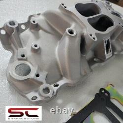 SB Chevy Aluminum Intake Manifold Spread Bore small block 55-95 305 327 350 1108