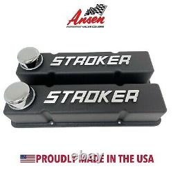 SB Chevy Stroker Valve Covers 58-86 SBC 283 305 327 350 383 400 V8 Cast Aluminum