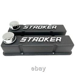 SB Chevy Stroker Valve Covers 58-86 SBC 283 305 327 350 383 400 V8 Cast Aluminum