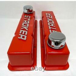 SB Chevy Valve Covers Stroker 58-86 SBC 283 305 327 350 383 400 V8 Cast Aluminum