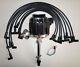 SMALL BLOCK CHEVY 350 BLACK HEI Distributor + 8mm USA WIRES over valve covers
