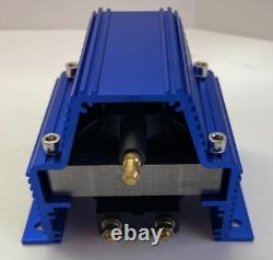 SMALL BLOCK CHEVY 350 BLUE Small Cap HEI Distributor + Coil +WIRES under exhaust