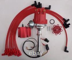 SMALL BLOCK CHEVY 350 Pro Series HEI Distributor, Spark Plug Wires under exhaust