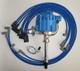 SMALL BLOCK CHEVY BLUE HEI Distributor, 8mm SPARK PLUG WIRES under Exhaust manif