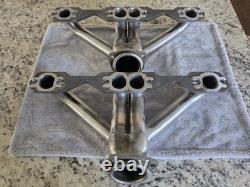 Sanderson CC158 Header Set Small Block Chevy Plain Steel Raw Metal