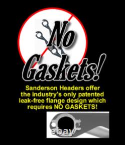 Sanderson Small Block Chevy S10 S15 Plain Angle Plug Exhaust Headers CS11AP-P