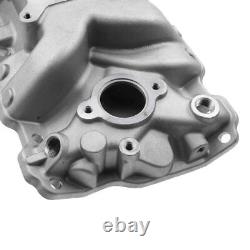 Satin Aluminum Intake Manifold for Small Block Chevy SBC 305 327 350 400 57-86