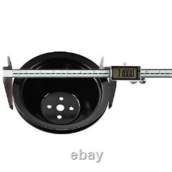 Satin Short Water Pump & 1/3 Groove Crankshaft Pulley For Small Block Chevy 350