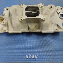 Say Why-And Weiand 7502 Intake Manifold Small Block Chevy Rare Vintage Nostalgia