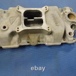 Say Why-And Weiand 7502 Intake Manifold Small Block Chevy Rare Vintage Nostalgia