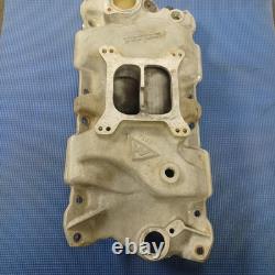 Say Why-And Weiand 7502 Intake Manifold Small Block Chevy Rare Vintage Nostalgia