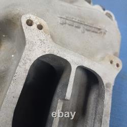 Say Why-And Weiand 7502 Intake Manifold Small Block Chevy Rare Vintage Nostalgia