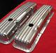 Sbc Finned Polished Alu Valve Covers Short Small Block Chevy Sb 283 327 350 383
