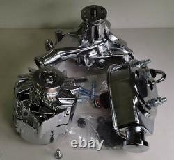 Sbc Small Block Chevy MID Mount Alum Dress Up Complete Kit For Long Water Pump