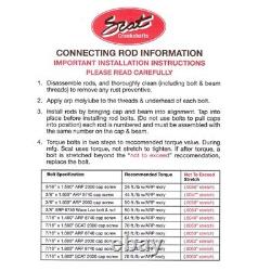 Scat 25700716 Small Block Chevy 4340 I-Beam Rods, 5.7 Inch, Bushed Pin