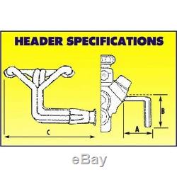 Schoenfeld Small Block Chevy SBC 305 350 400 Boom Tube Headers, IMCA Modified