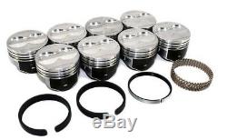 Sealed Power H345DCP 4 Valve Relief Flat Top Pistons & RIngs Chevrolet SBC 350