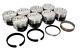 Sealed Power H345DCP 4 Valve Relief Flat Top Pistons & RIngs Chevrolet SBC 350