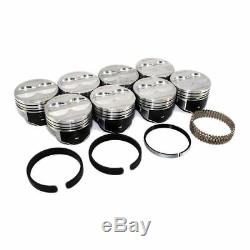 Sealed Power H345DCP 4 Valve Relief Flat Top Pistons & RIngs Chevrolet SBC 350