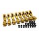 Self Aligning SBC Small Block Chevy 350 Aluminum Roller Rockers 1.6 Ratio 7/16