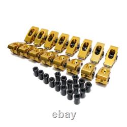 Self Aligning SBC Small Block Chevy 350 Aluminum Roller Rockers 1.6 Ratio 7/16
