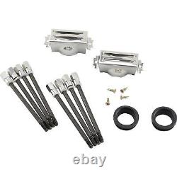 Short Finned Valve Covers, Black Aluminum, fits 1987-97 Small Block Chevy