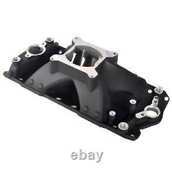 Single Plane Aluminum Intake Manifold for Small Block Chevy 350 400 1957-95 BK