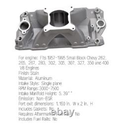 Single Plane Aluminum Intake Manifold for Small Block Chevy SBC 350 400 1957-95